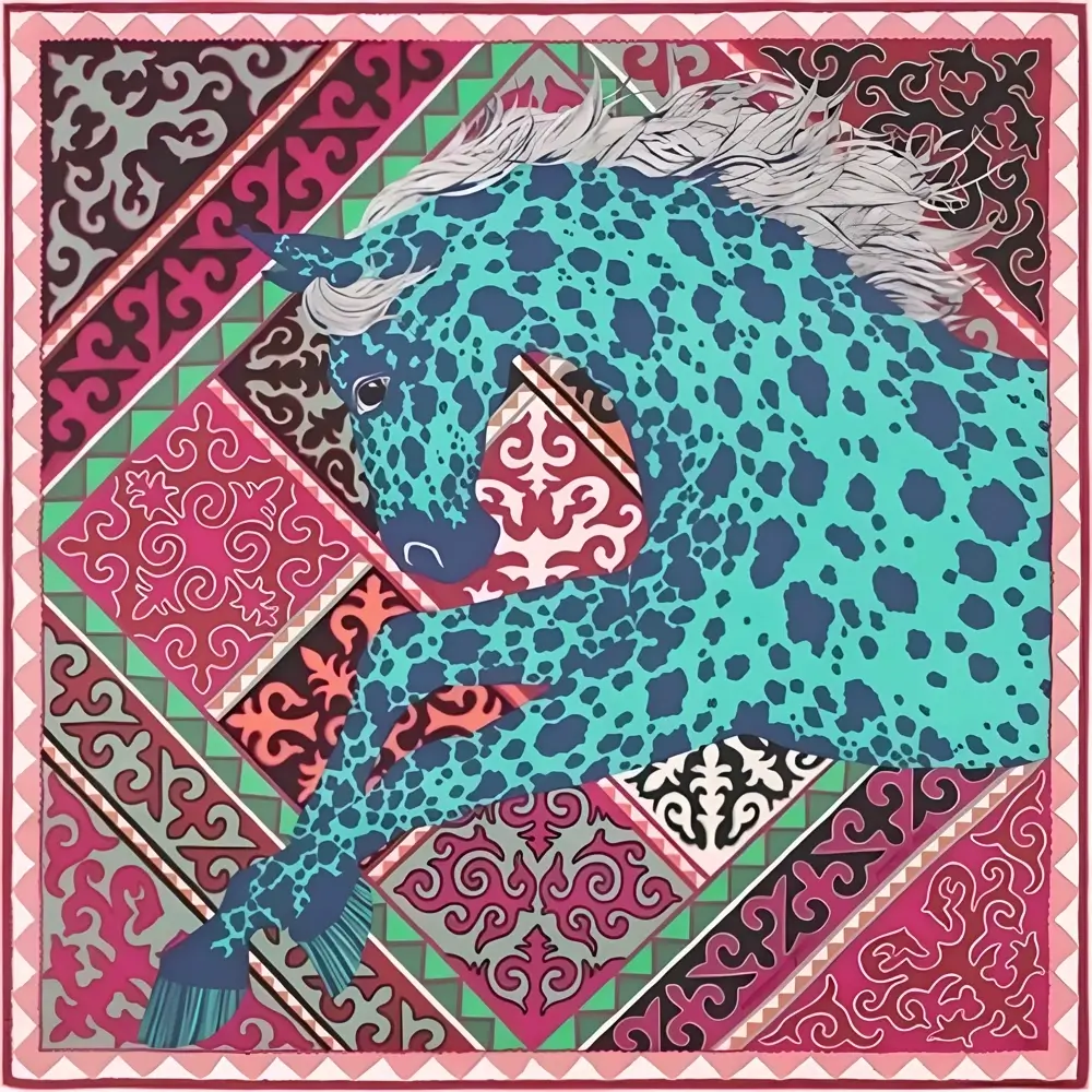 Пример платка в стиле Hermès